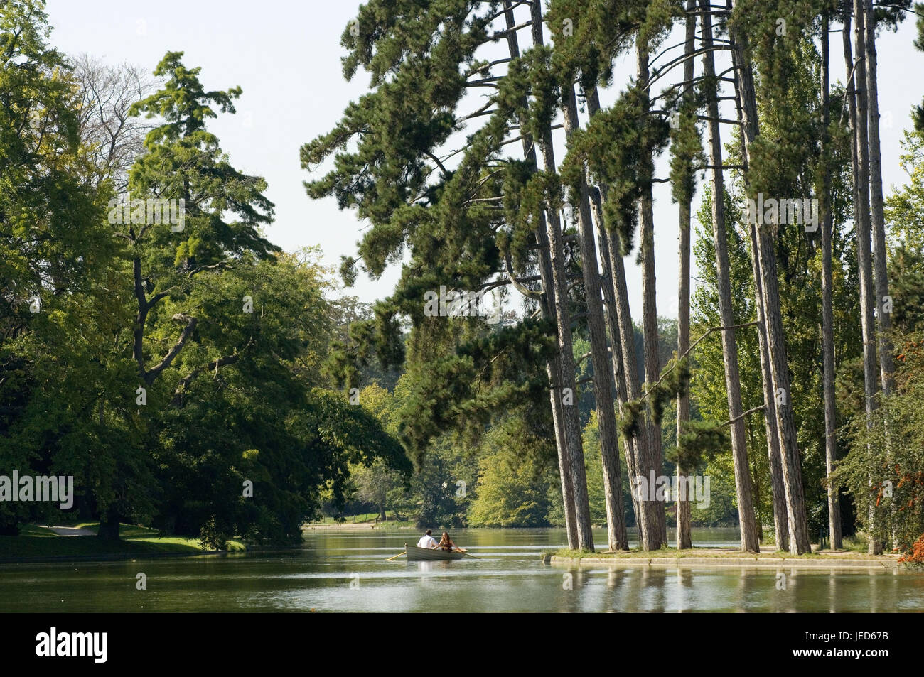 Frankreich, Paris, Bois De Boulogne, Lac Inferieur, Ruder Boot, Tourist, Stockfoto