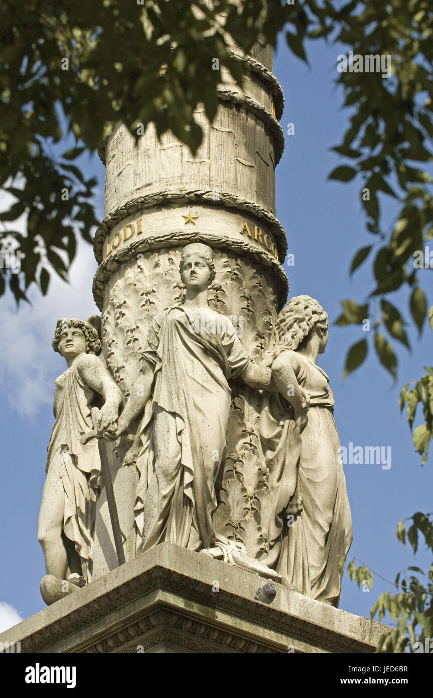 Platzieren Sie Frankreich, Paris, Chatelet, Brunnen, Detail, Stockfoto