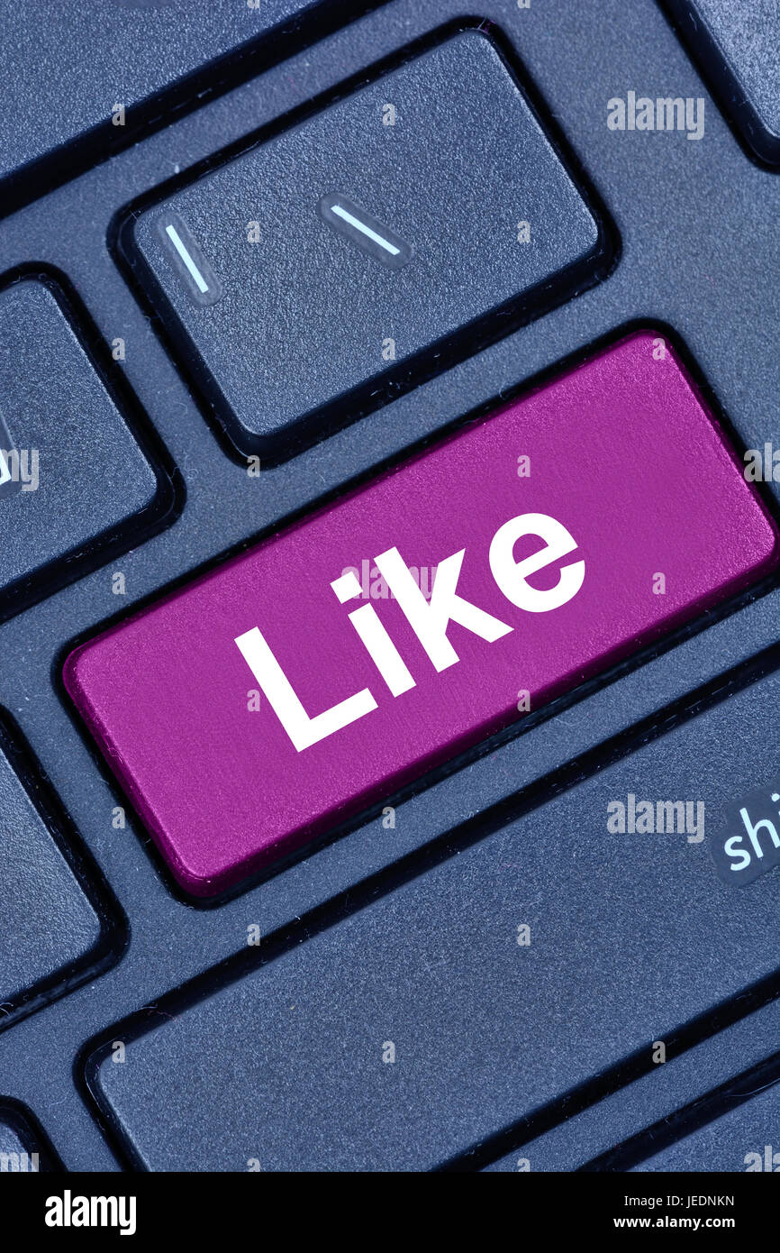 Wie Word auf Computer-Tastatur-Taste Stockfoto