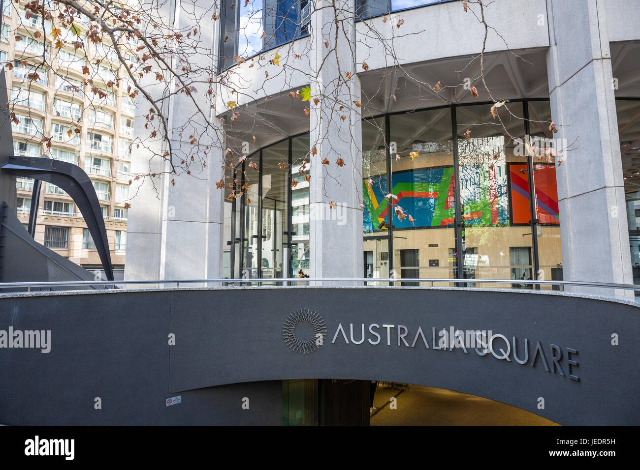 Australia Square Officebuilbing in George street, Sydney von Harry Seidler in den 1960er Jahren entworfen Stockfoto