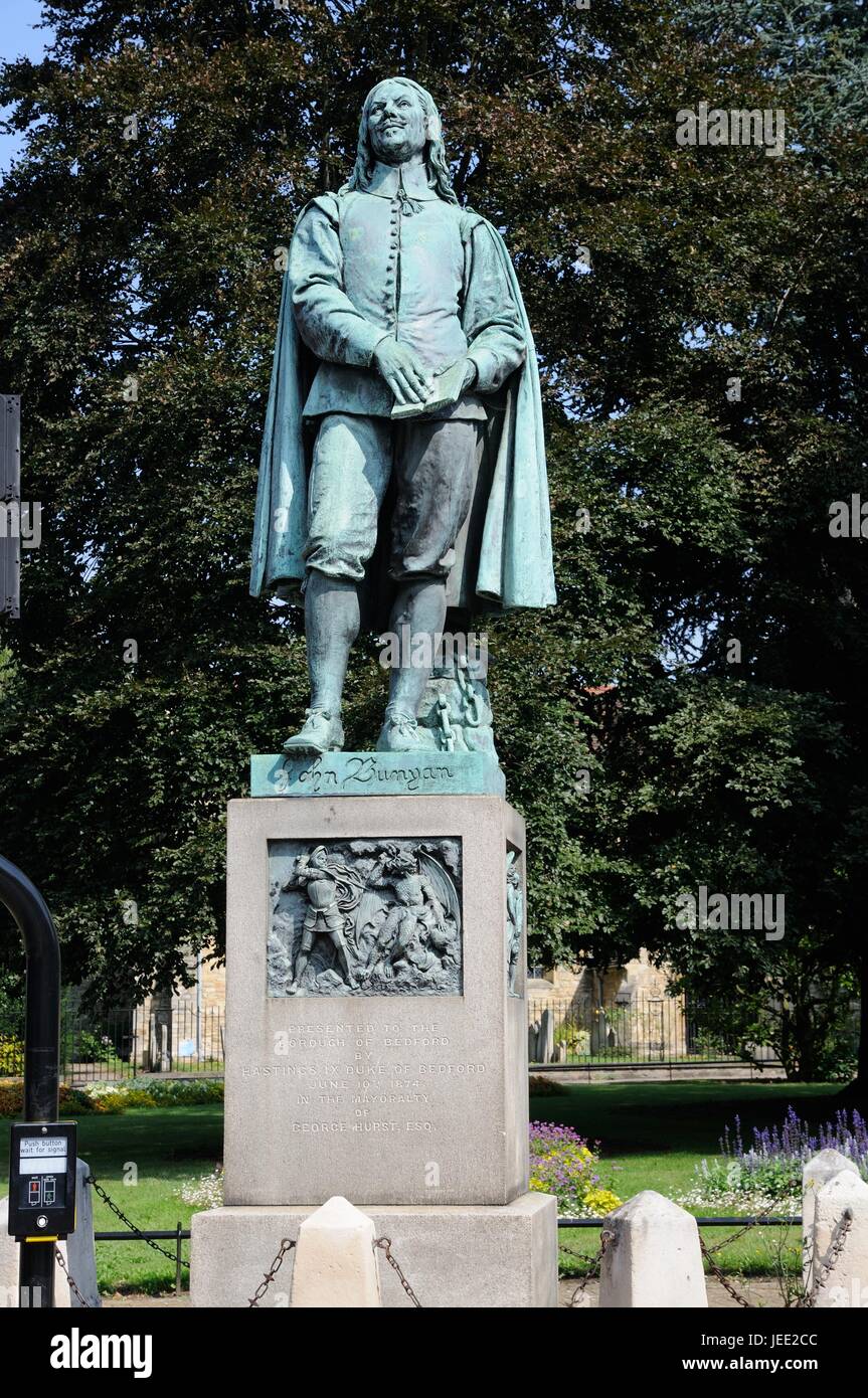 Bunyan-Statue, Bedford, Bedfordshire Stockfoto