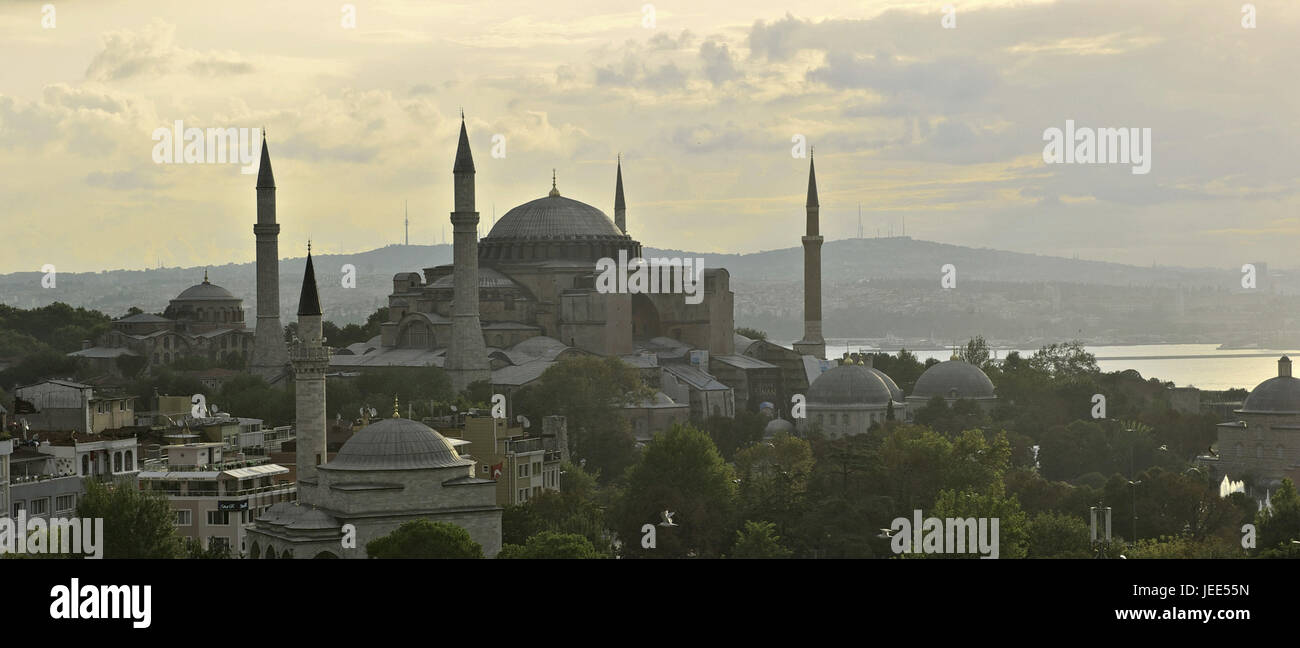 Türkei, Istanbul, Stadtteil Sultanahmet, Hagia Sophia, Basilika, Stockfoto