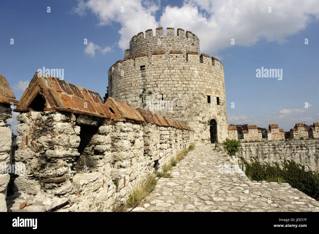 Türkei, Istanbul, Yedikule Festung, Wachturm, Stockfoto