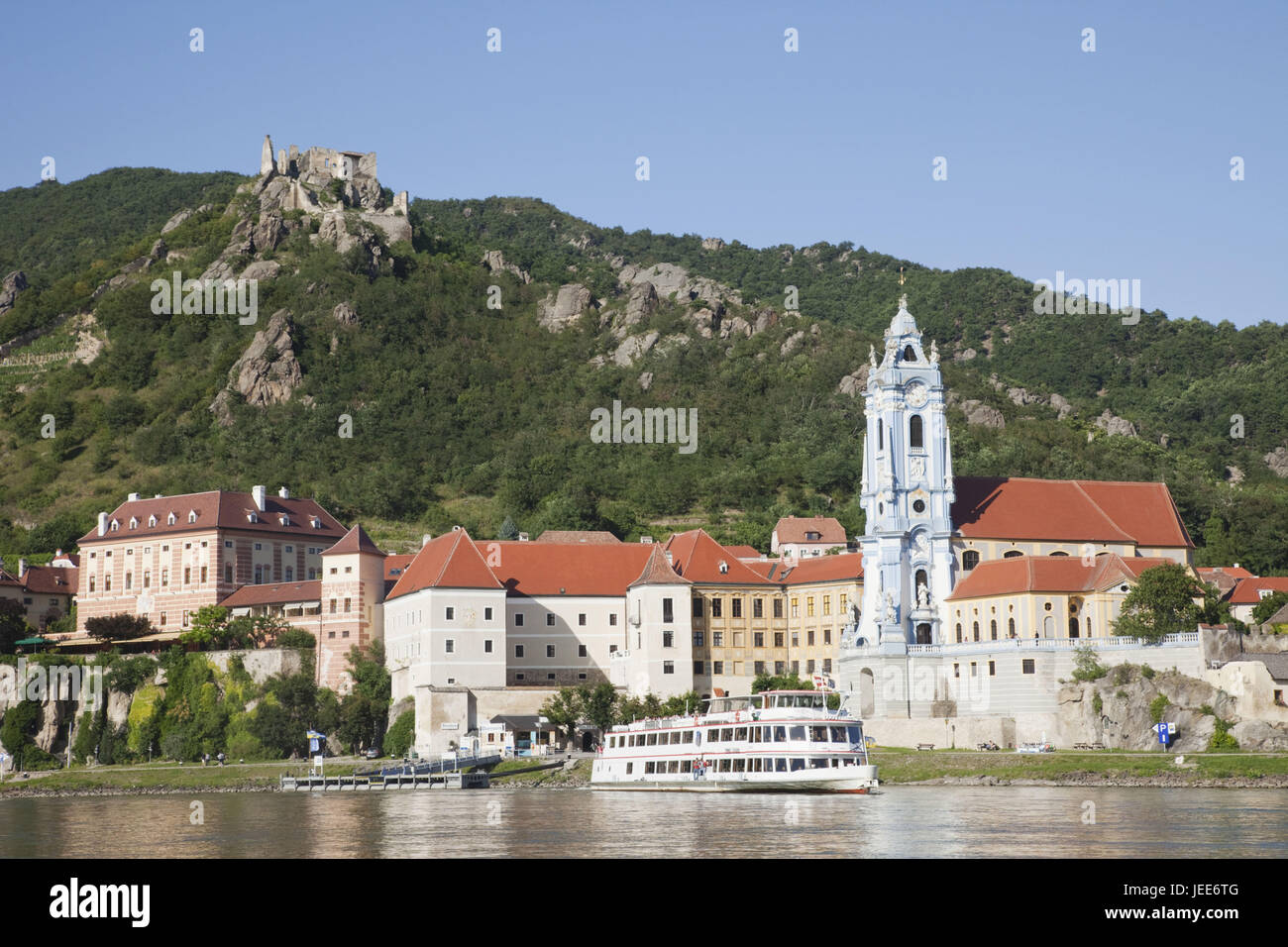 Österreich, Wachau, Dürnstein an der Donau, Stockfoto
