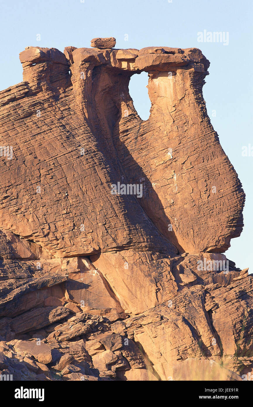 Mauretanien, Galle Bildung, Afrika, Westafrika, Wüste, Erosion, Geologie, Felsen, Bildung, Natur, Sandstein, untergräbt, Stockfoto