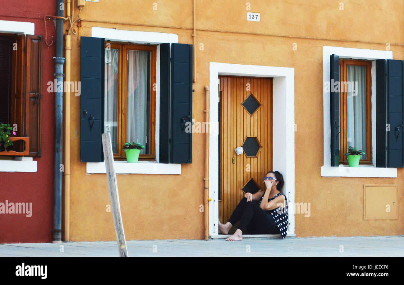 Entspannen Sie in Venedig Stockfoto