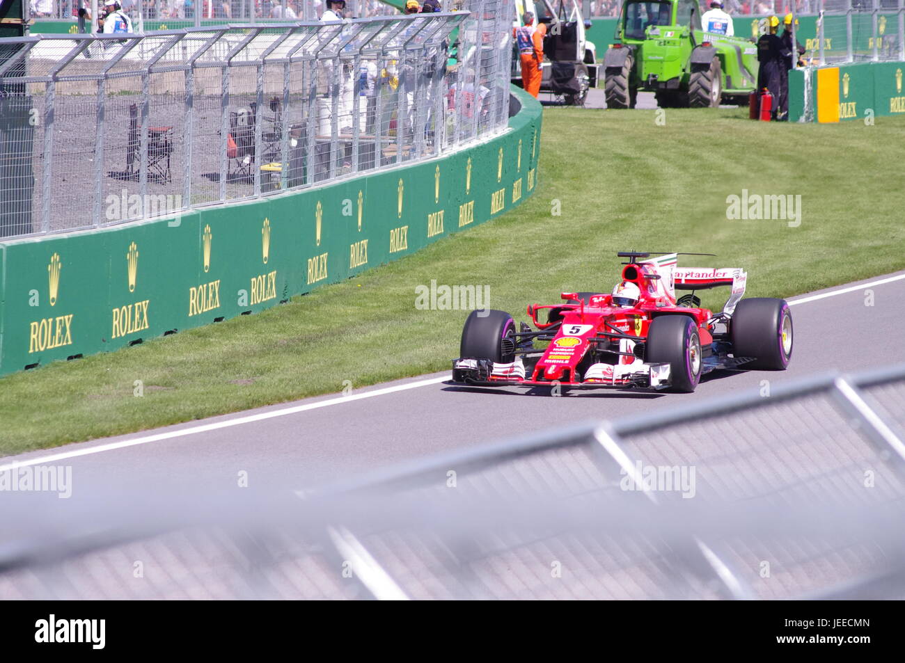 Formel 1-Rennen auf dem Circuit Gilles Villeneuve in Montreal, Kanada Stockfoto