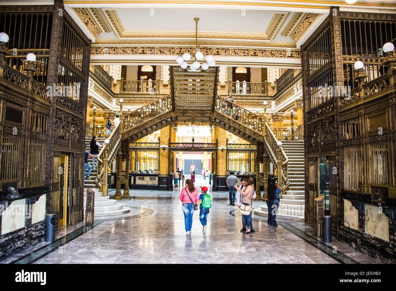 Palacio De Correos De Mexico oder postalische Palace von Mexiko-Stadt, Mexiko Stockfoto