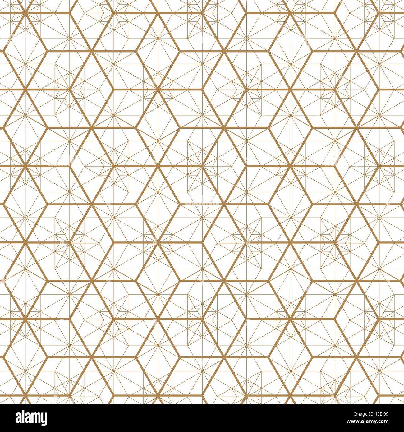 Japanische Muster Hintergrund. Gold geometrischen Vektor. Stock Vektor