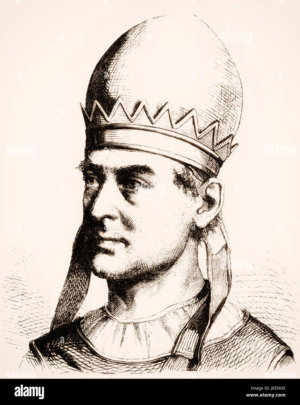Papst Vigilius, Papst von 537 bis zu seinem Tod in 555 Stockfotografie