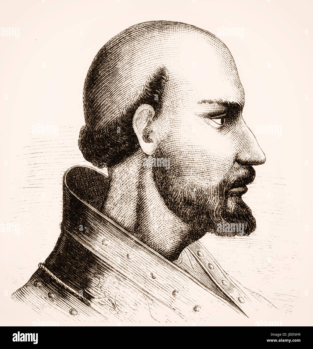 Papst Theodore I, war Papst von 24 November 642 bis zu seinem Tod im Jahr 649 Stockfoto
