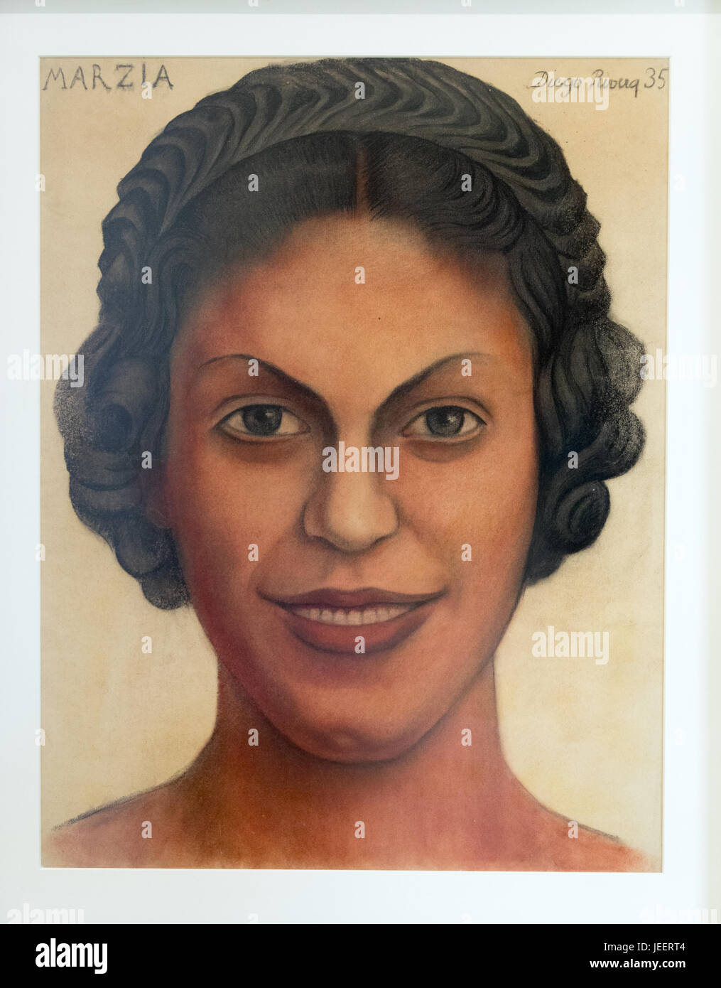 Porträt von Marzia, von Diego Rivera, 1935, Museo Frida Kahlo, Mexico City, Mexiko Stockfoto