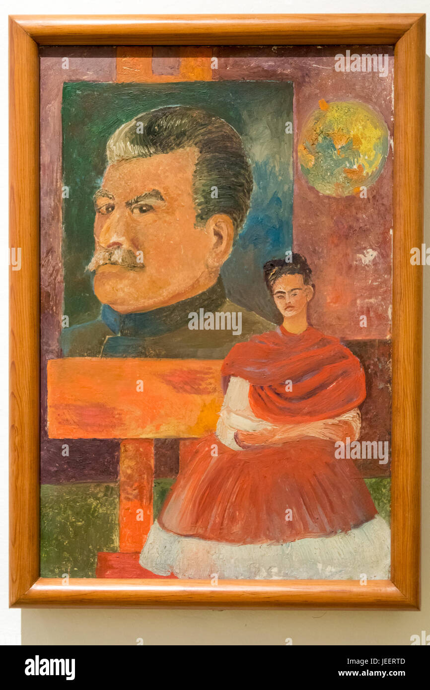 Stalin und Frida, Frida Kahlo, Museo Frida Kahlo, Mexico City, Mexiko Stockfoto