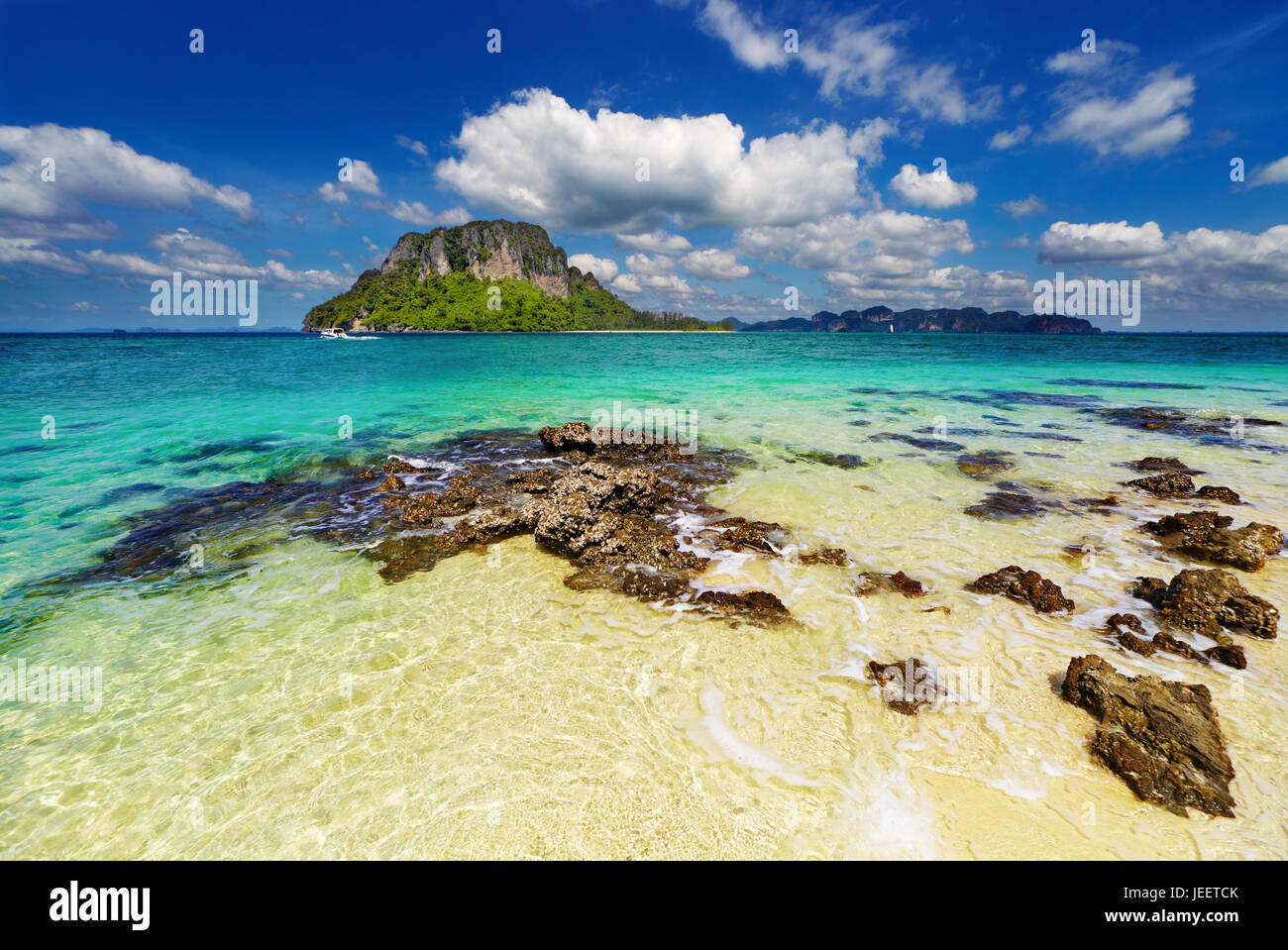 Tropischer Strand, Andamanensee, Thailand Stockfoto