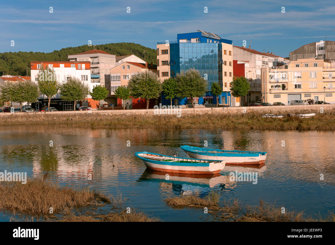 Traba Fluss, Noia, La Coruña Provinz, Region Galicien, Spanien, Europa Stockfoto