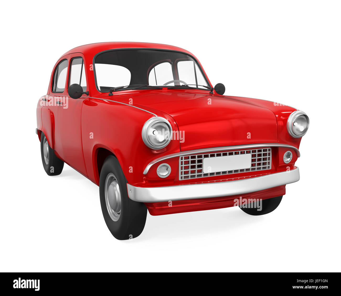 Retro-Auto isoliert Stockfoto