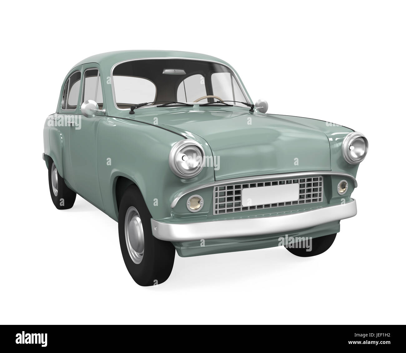 Retro-Auto isoliert Stockfoto