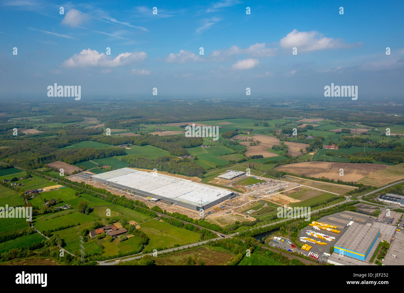 Amazon-Logistik-Center, Werne-Ruhr und Umgebung, Nordrhein-Westfalen, Deutschland Stockfoto
