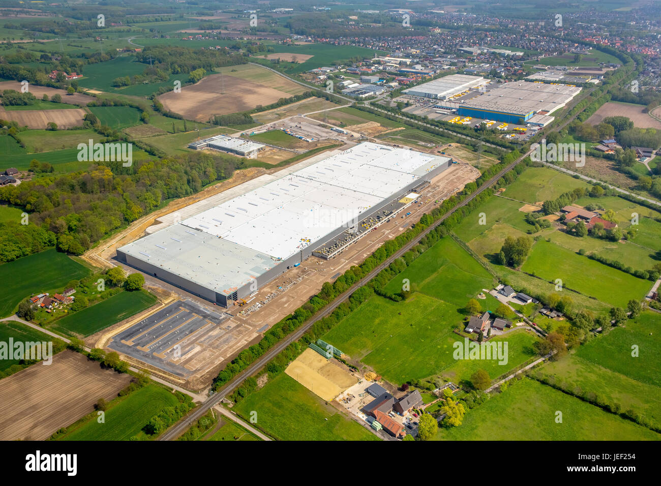 Amazon-Logistik-Center, Werne-Ruhr und Umgebung, Nordrhein-Westfalen, Deutschland Stockfoto