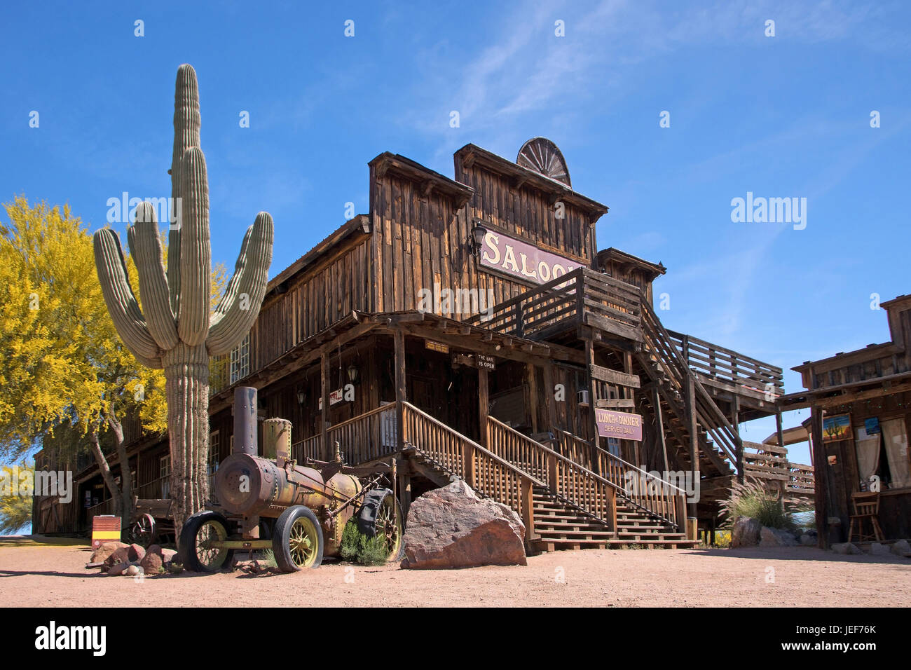 Geisterstadt in Arizona, USA, ist ein völlig verlassenen oder halb verlassenen Stadt oder Stadt., USA Stockfoto