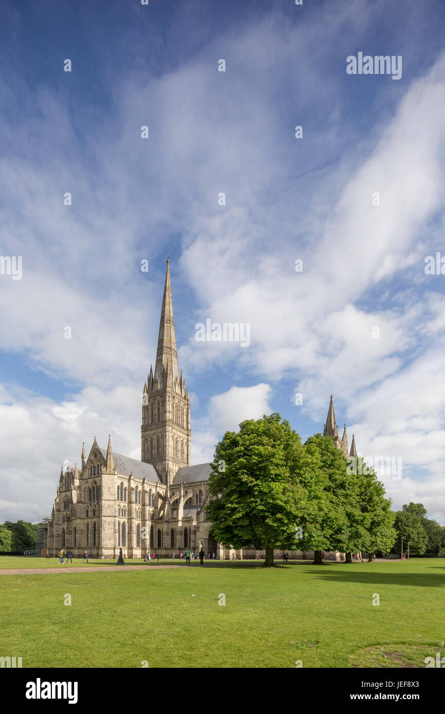 Salisbury Kathedrale, Wiltshire, England, UK Stockfoto