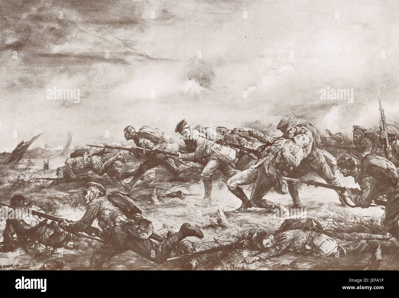 Kanadische kostenlos 2. Schlacht bei Ypern 1915 Stockfoto