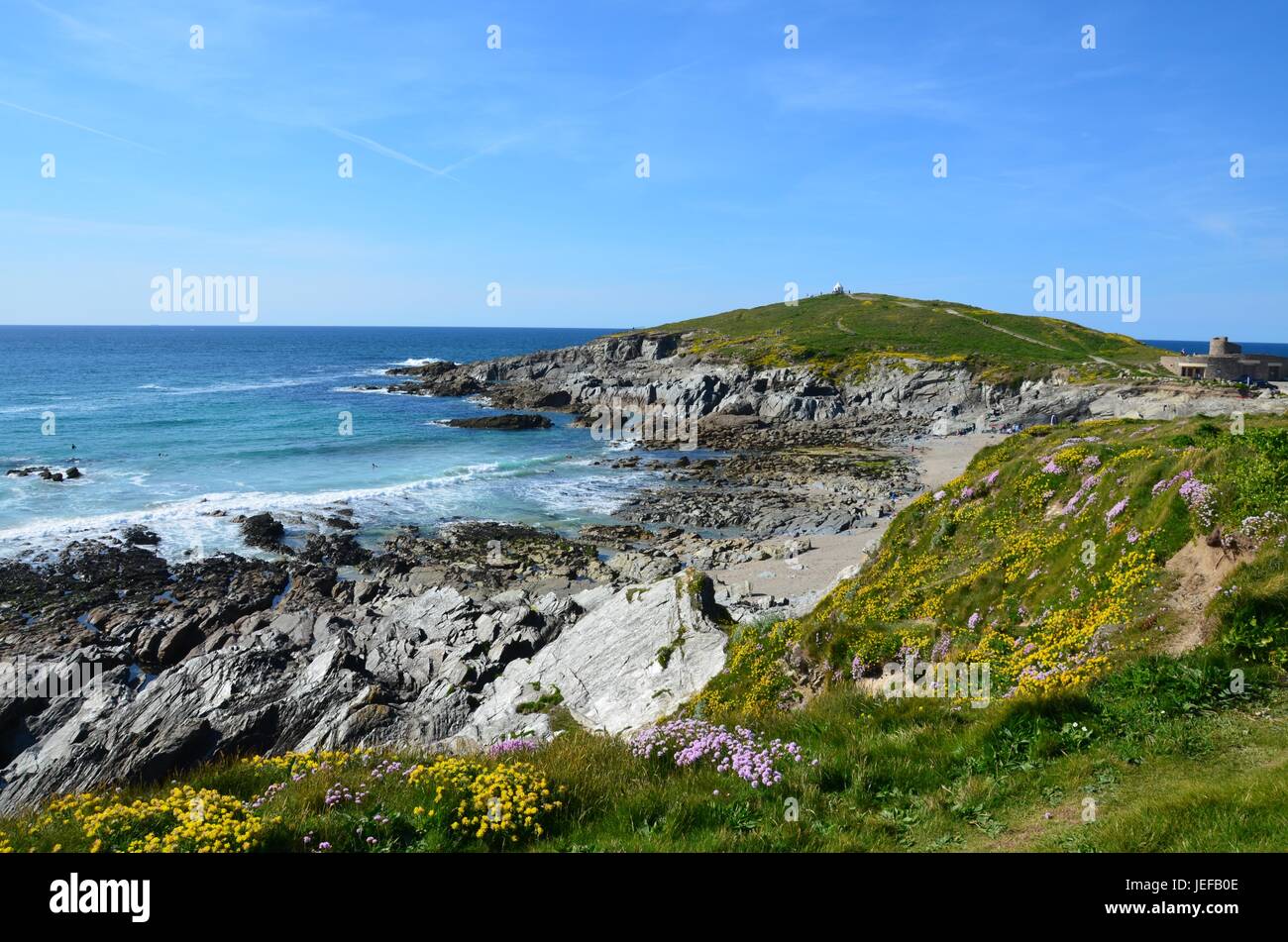 Wenig Fistral, Newquay, Cornwall Stockfoto
