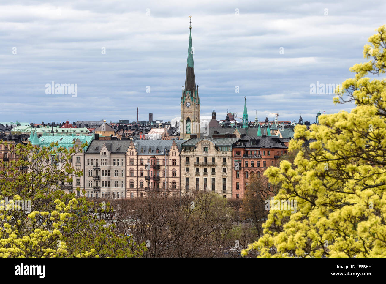 Kirche in Stockholm citycityscape Stockfoto