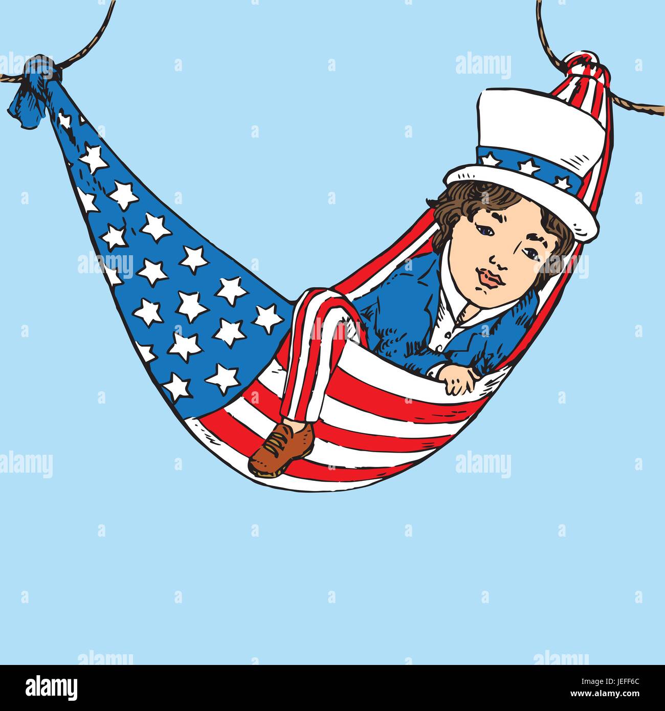 Baby Onkel Sam Halloween Kostüm / Yankee Doodle Dandy Kostüm, image size:1300x1390