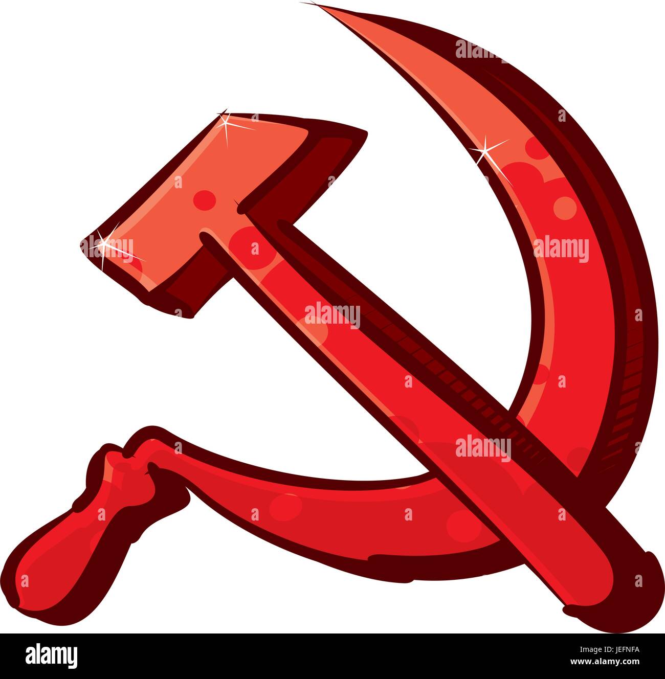 Kommunismus-symbol Stock Vektor