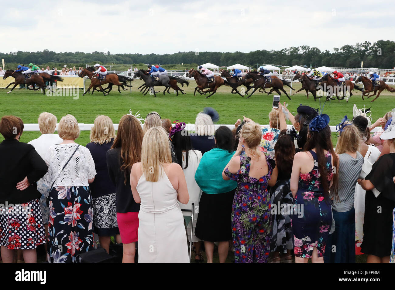 Royal Ascot Pferderennen Berkshire England tradition Stockfoto