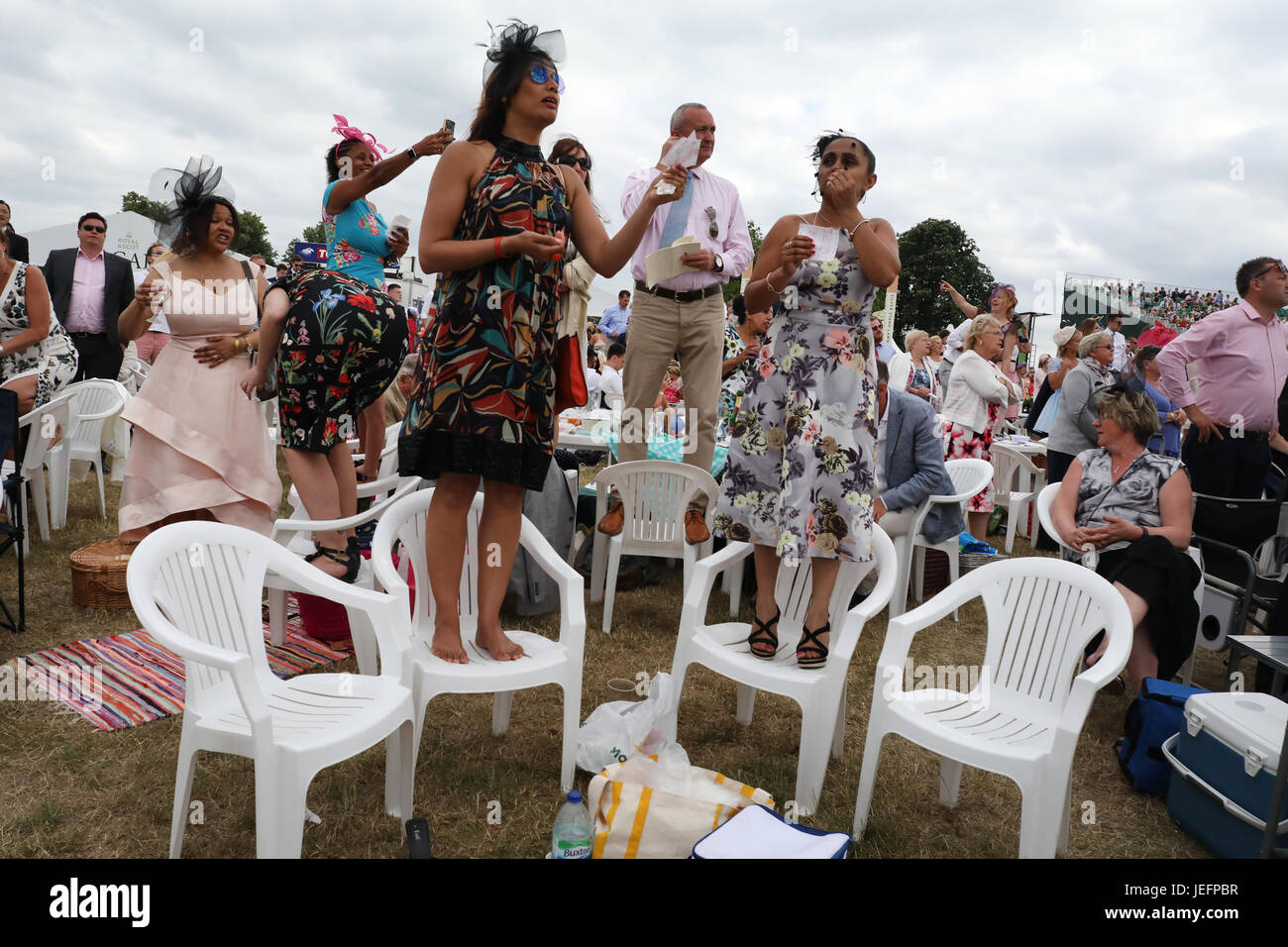 Royal Ascot Pferderennen Berkshire England tradition Stockfoto