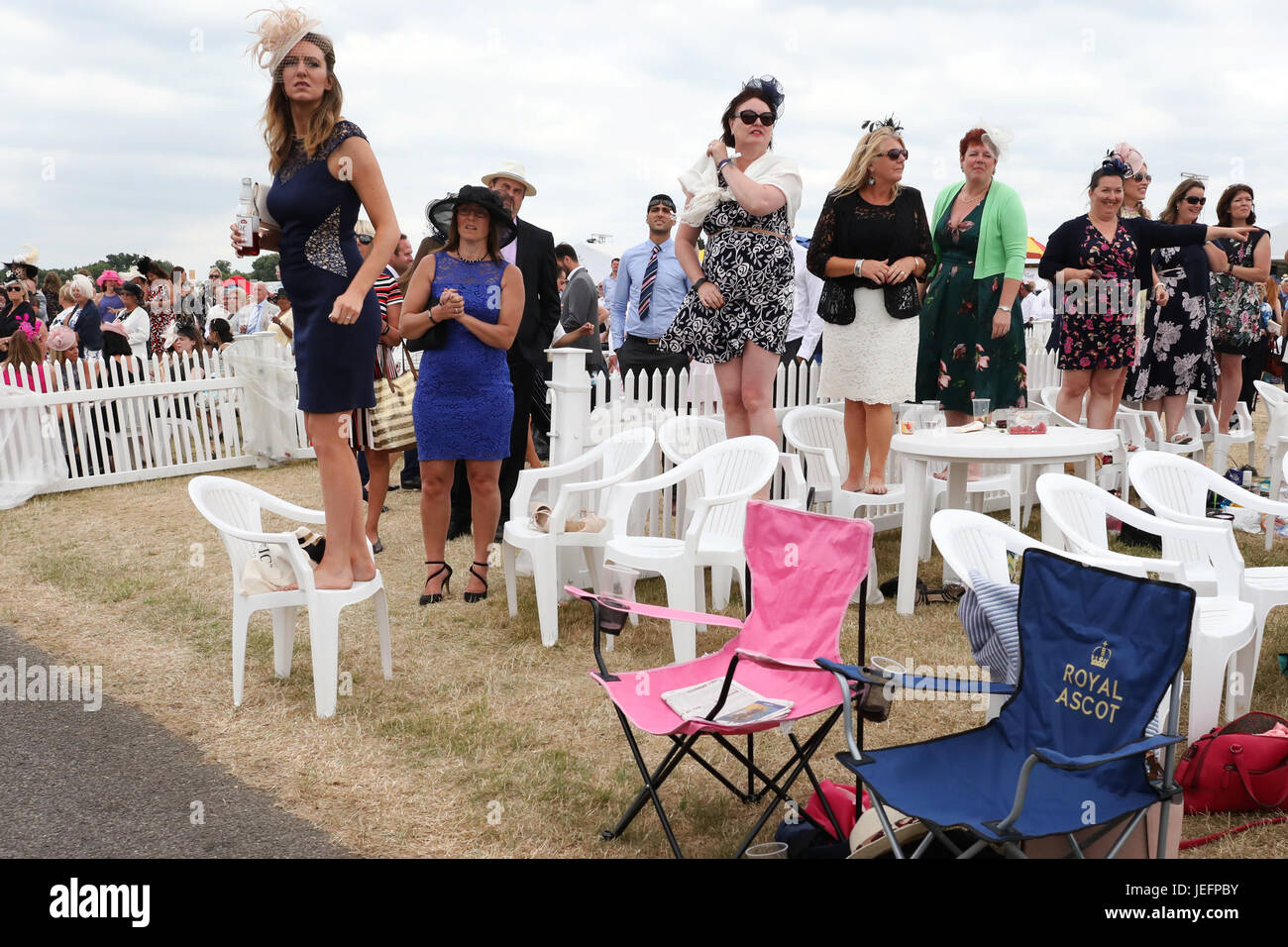 Royal Ascot Pferderennen Berkshire England tradition Stockfoto