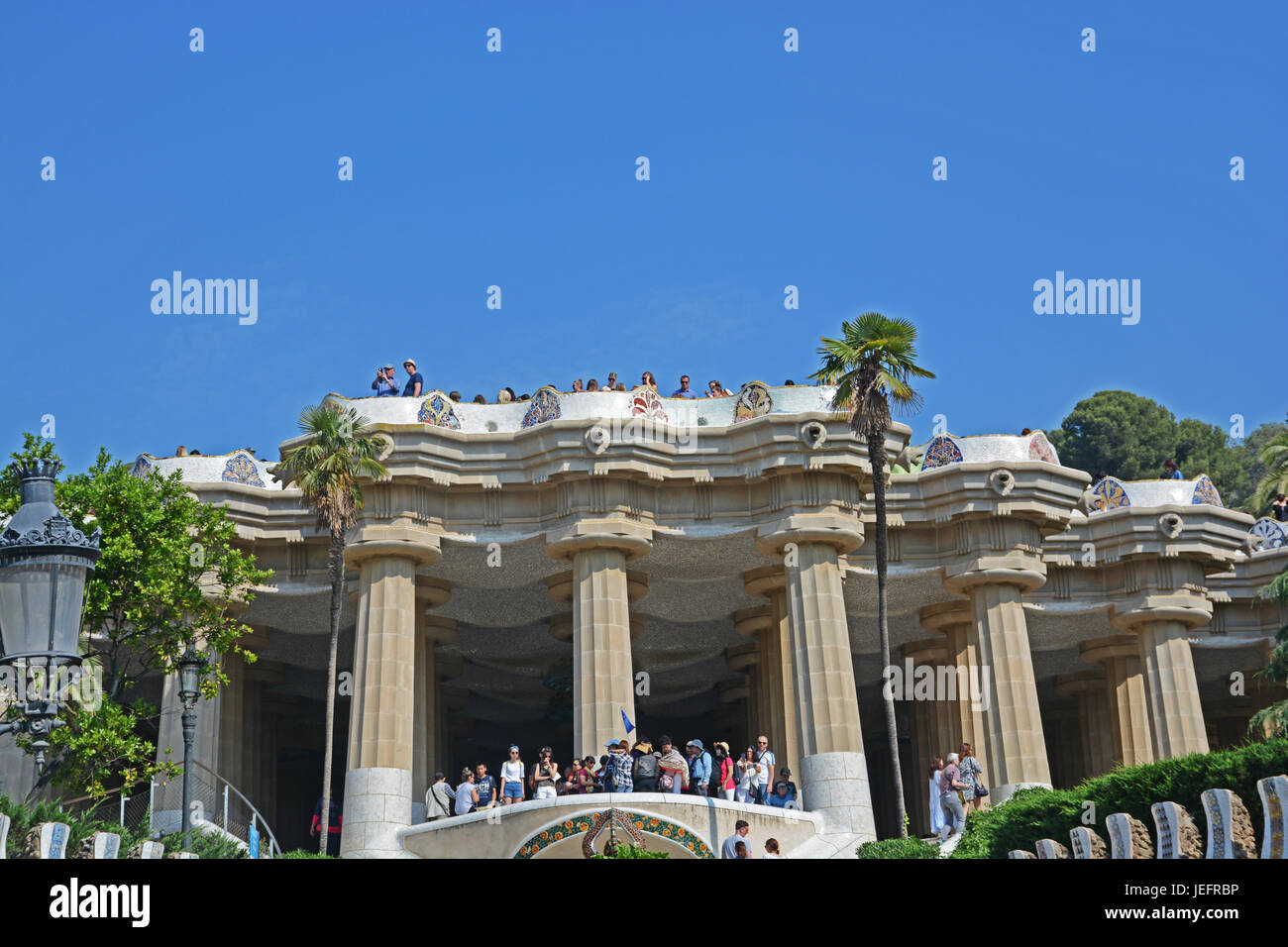 Park Güell, Barcelona, Katalonien, Spanien Stockfoto