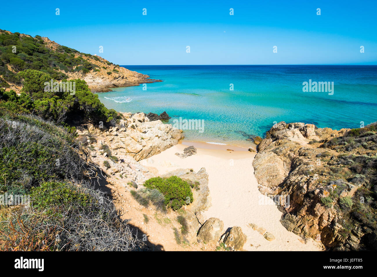 Chia-Strand im Süden von Sardinien, Italien Stockfoto