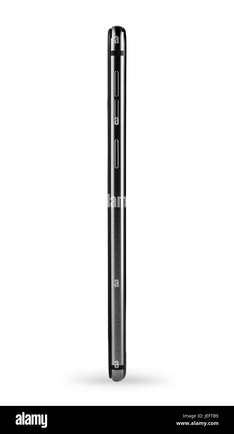 Smartphone isoliert auf weißem Hintergrund Stockfoto