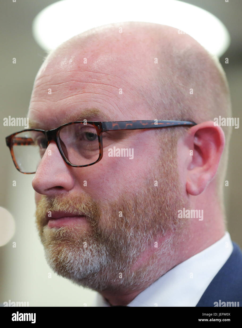 Die UKIP Führer Paul Nuttall startet die UKIP General Wahlprogramm im Zentrum von London. Briten gehen zu den Urnen am 8. Juni in einer allgemeinen Wahl abstimmen.  Mitwirkende: UKIP Führer Paul Nuttall Where: London, Vereinigtes Königreich bei: Kredit-25. Mai 2017: Dinendra Haria/WENN.com Stockfoto