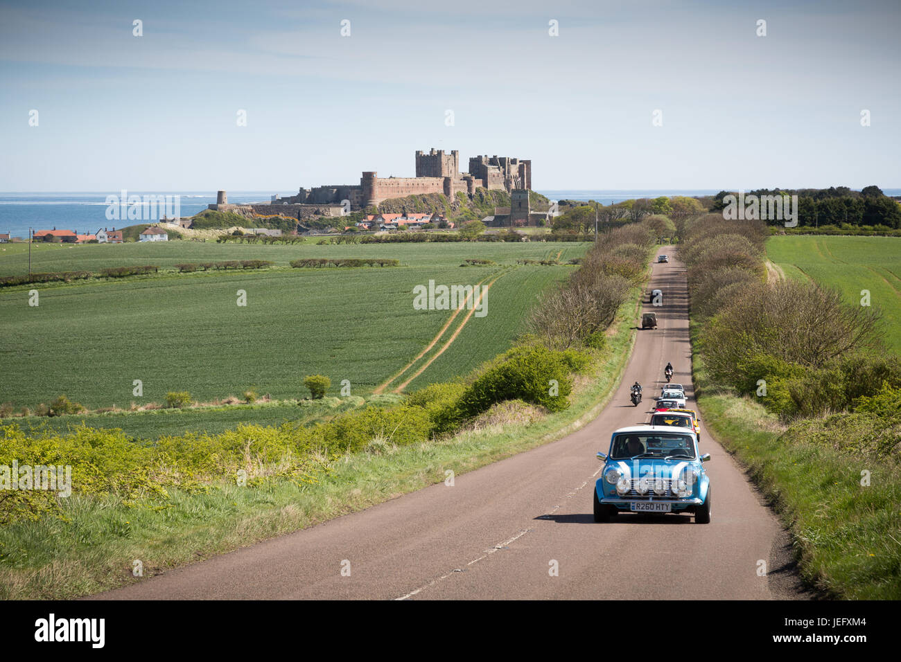 Bamburgh Castle in Northumberland, England, Vereinigtes Königreich, Europa Stockfoto