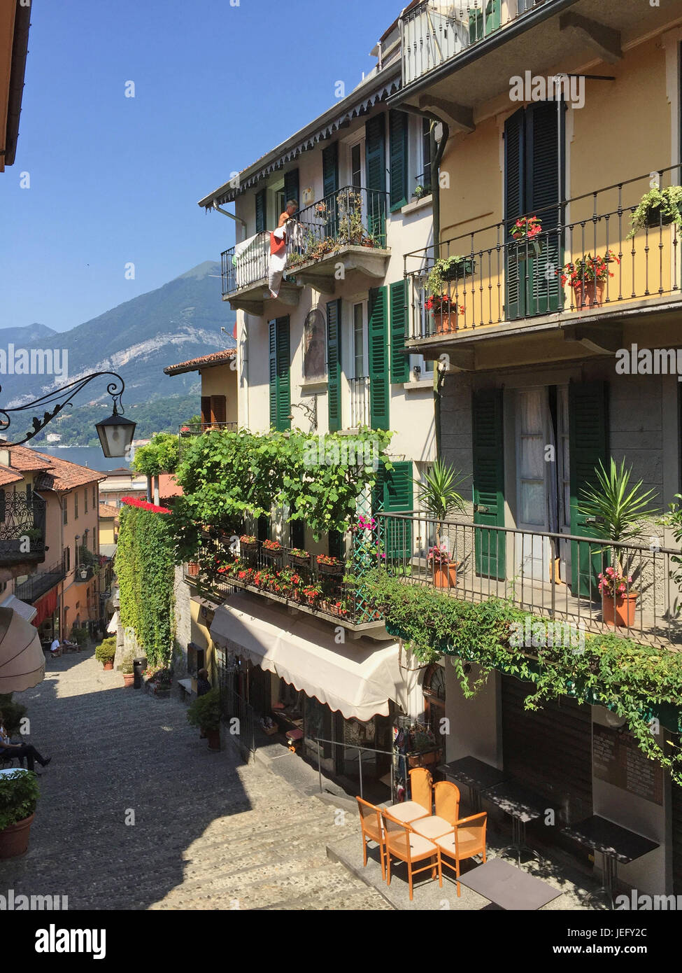 BELLAGIO am Comer See, Piemont, Italien. Foto: Tony Gale Stockfoto