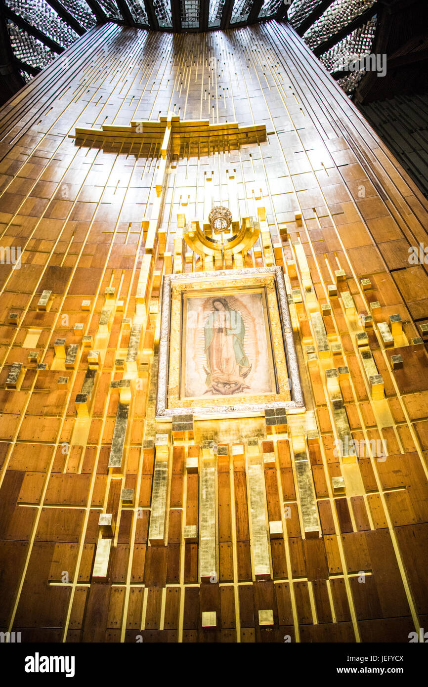 Unsere Liebe Frau von Guadalupe, Basilica de Guadalupe, Mexiko-Stadt, Mexiko Stockfoto