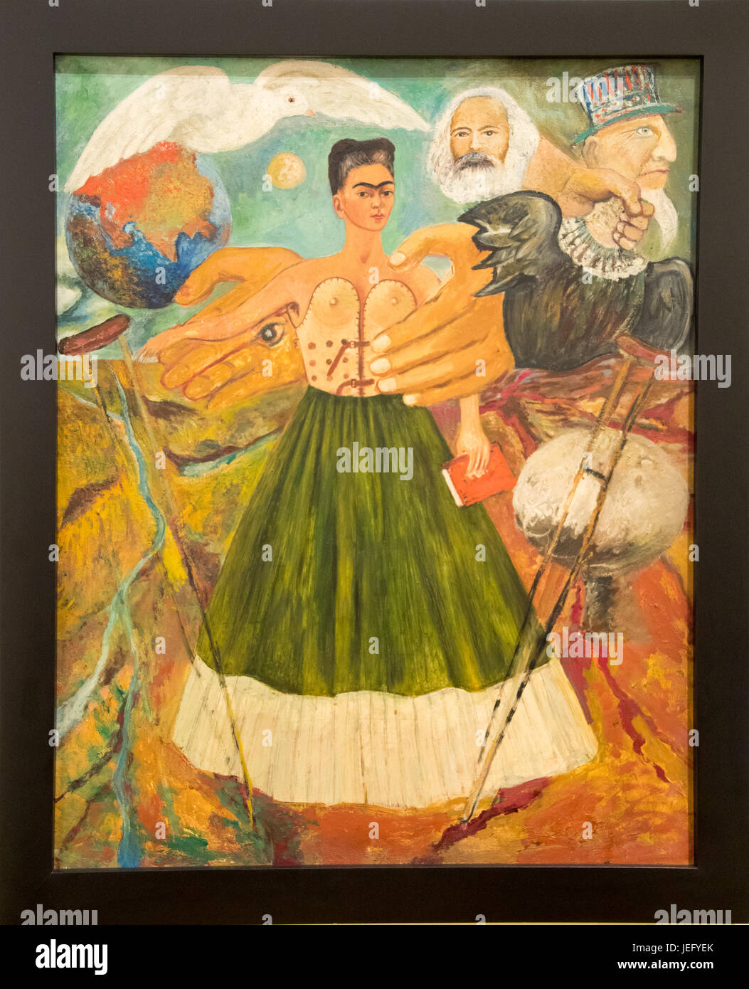El Marxismo Dara la Salud ein Los Enfermos (Marxismus wird geben Gesundheit für die Kranken), 1954, Museo Frida Kahlo, Mexico City, Mexiko Stockfoto