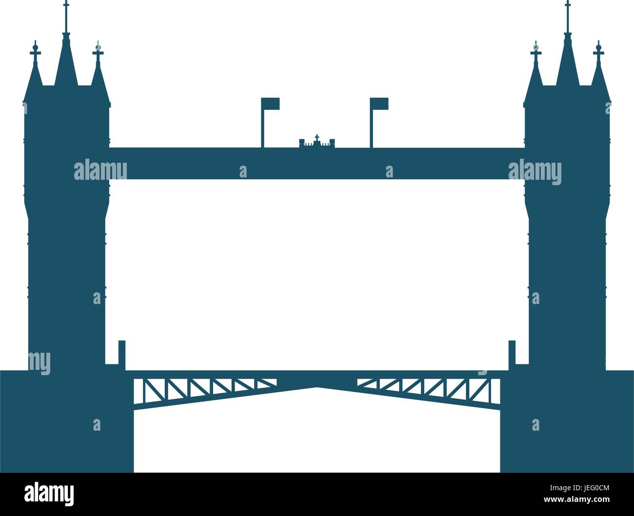 London-Bridge-Architektur Stock Vektor