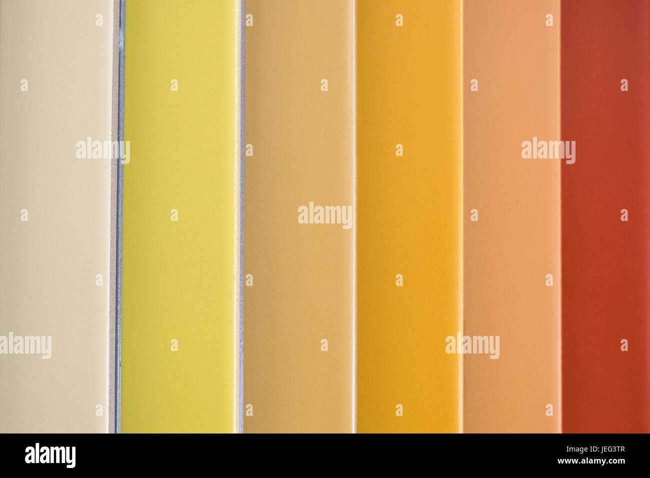 bunte Keramikfliesen - Variation der verschiedenen farbigen Fliesen - Fliesen-Farbmuster Stockfoto
