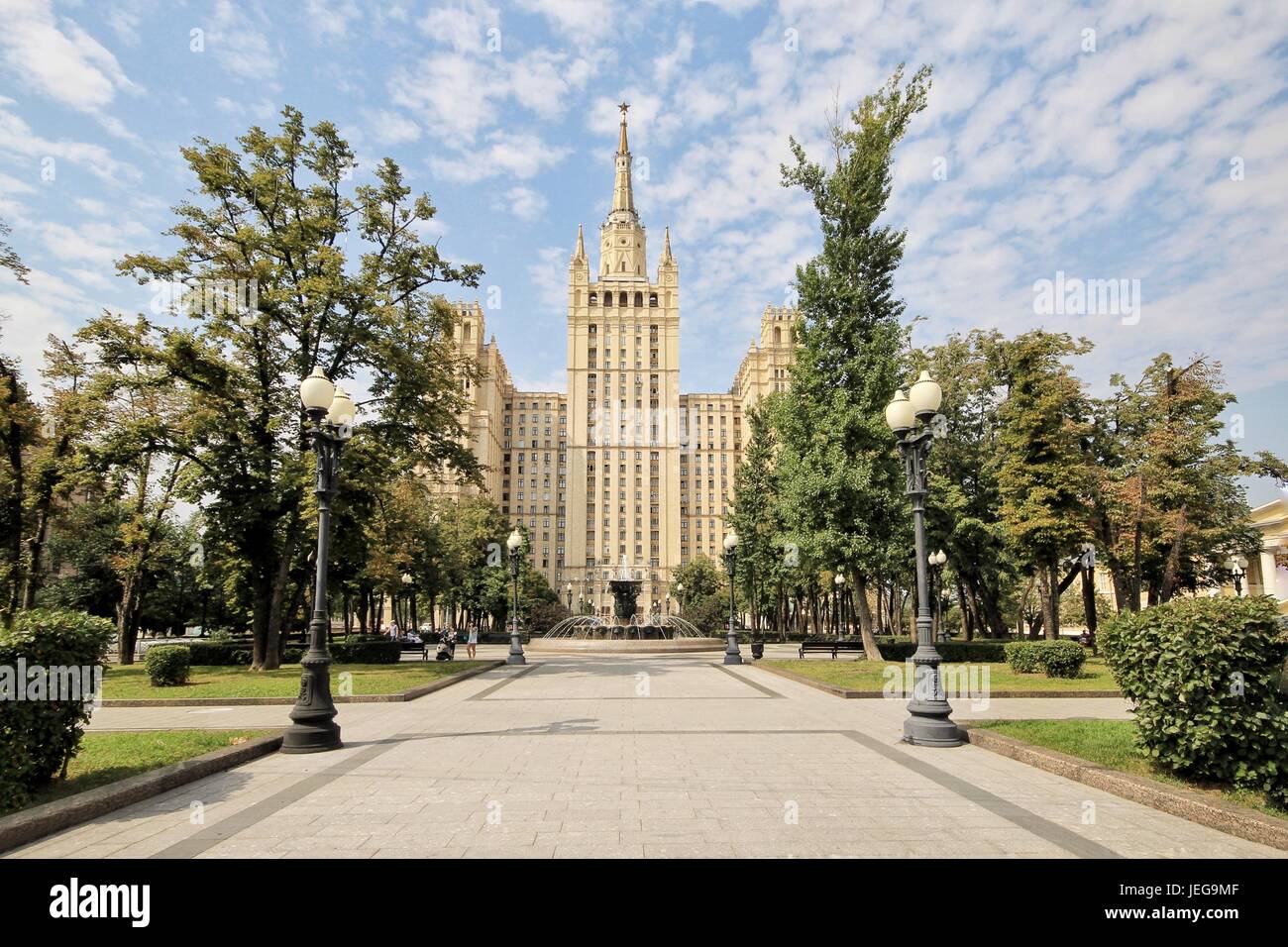 Stalin-Wolkenkratzer, Moskau, Russland Stockfoto