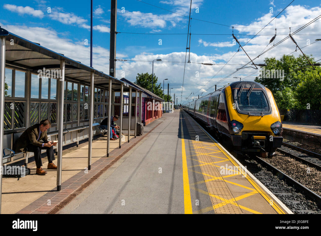 Northallerton, Yorkshire, England, UK.  Bahnhof. Stockfoto