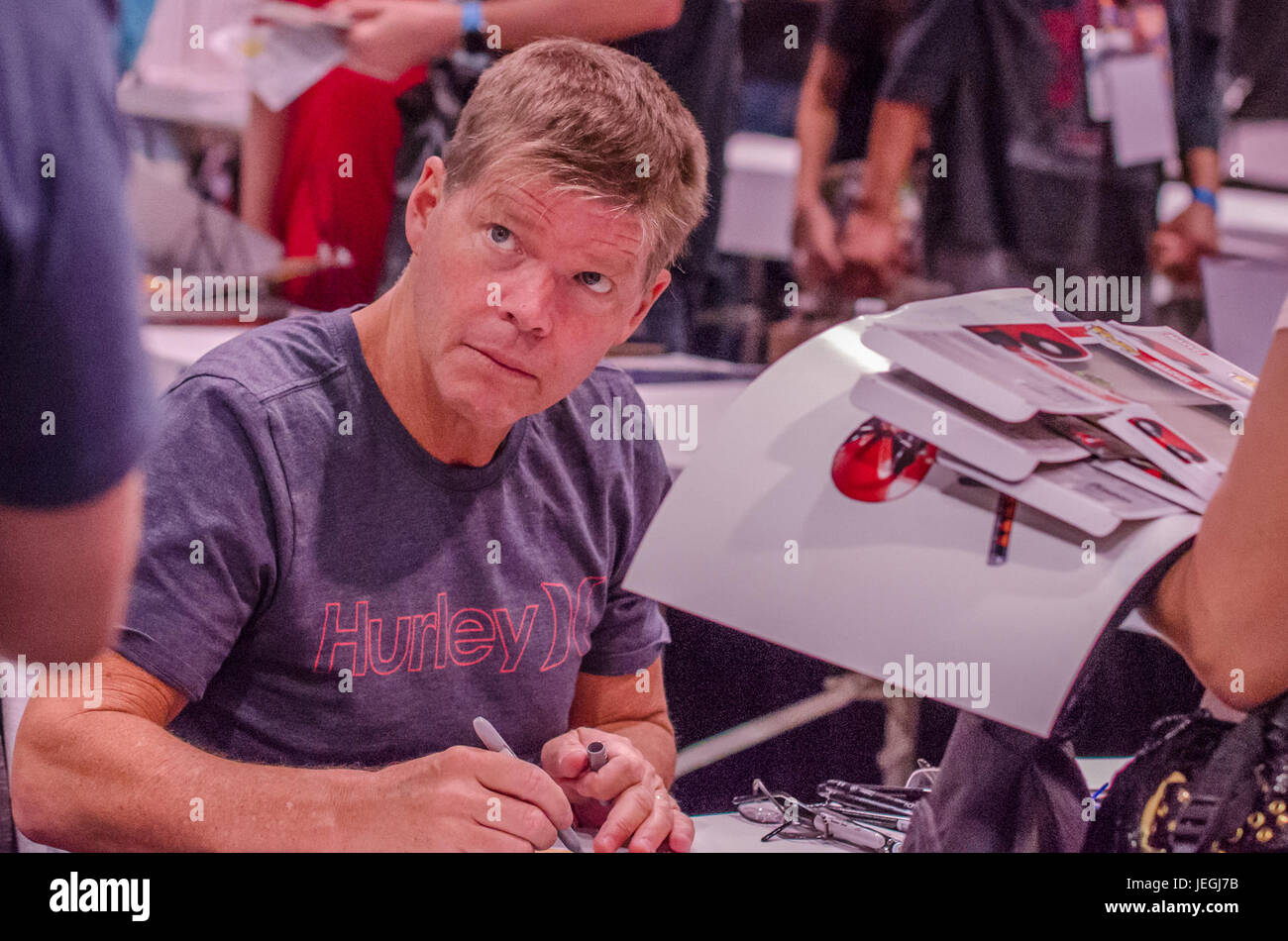 Las Vegas, USA. Juni 2017. Rob Liefeld interagiert Fans 24. Juni 2017 Amazing Las Vegas Comic Con Las Vegas Convention Center Las Vegas,NV. Stockfoto