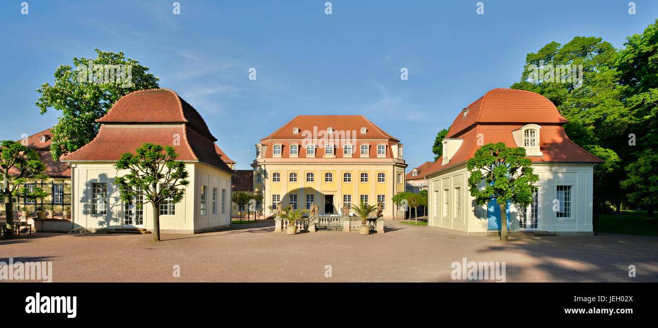 Historischen Kurort, Goethe-Stadt Bad Lauchstädt, Sachsen-Anhalt, Deutschland Stockfoto