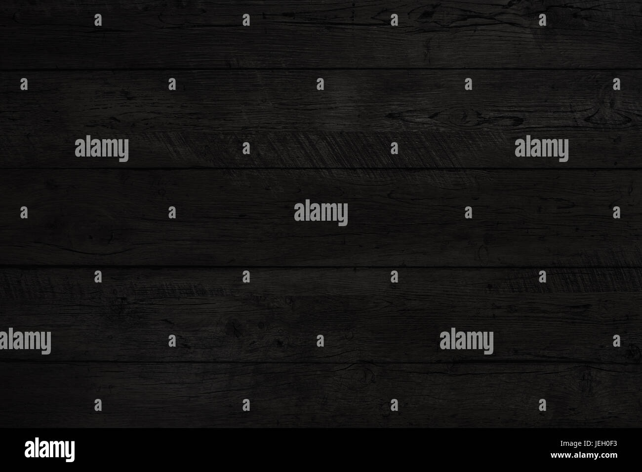 Schwarzer Holzstruktur. Hintergrund alte Platten in hohen Detailfoto Stockfoto