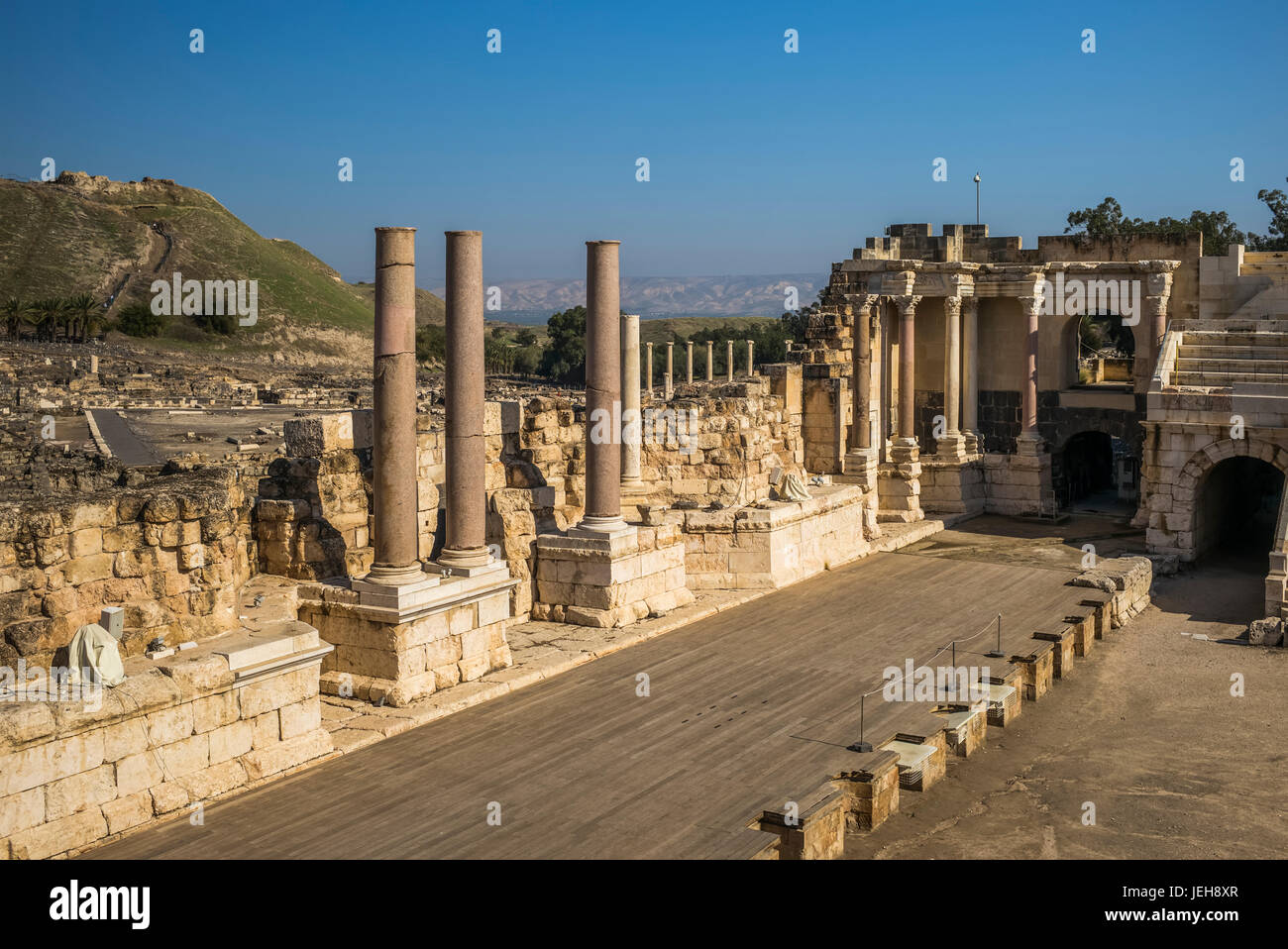 Ruinen in Beit Shearim Nationalpark; Beit Shean, North District, Israel Stockfoto