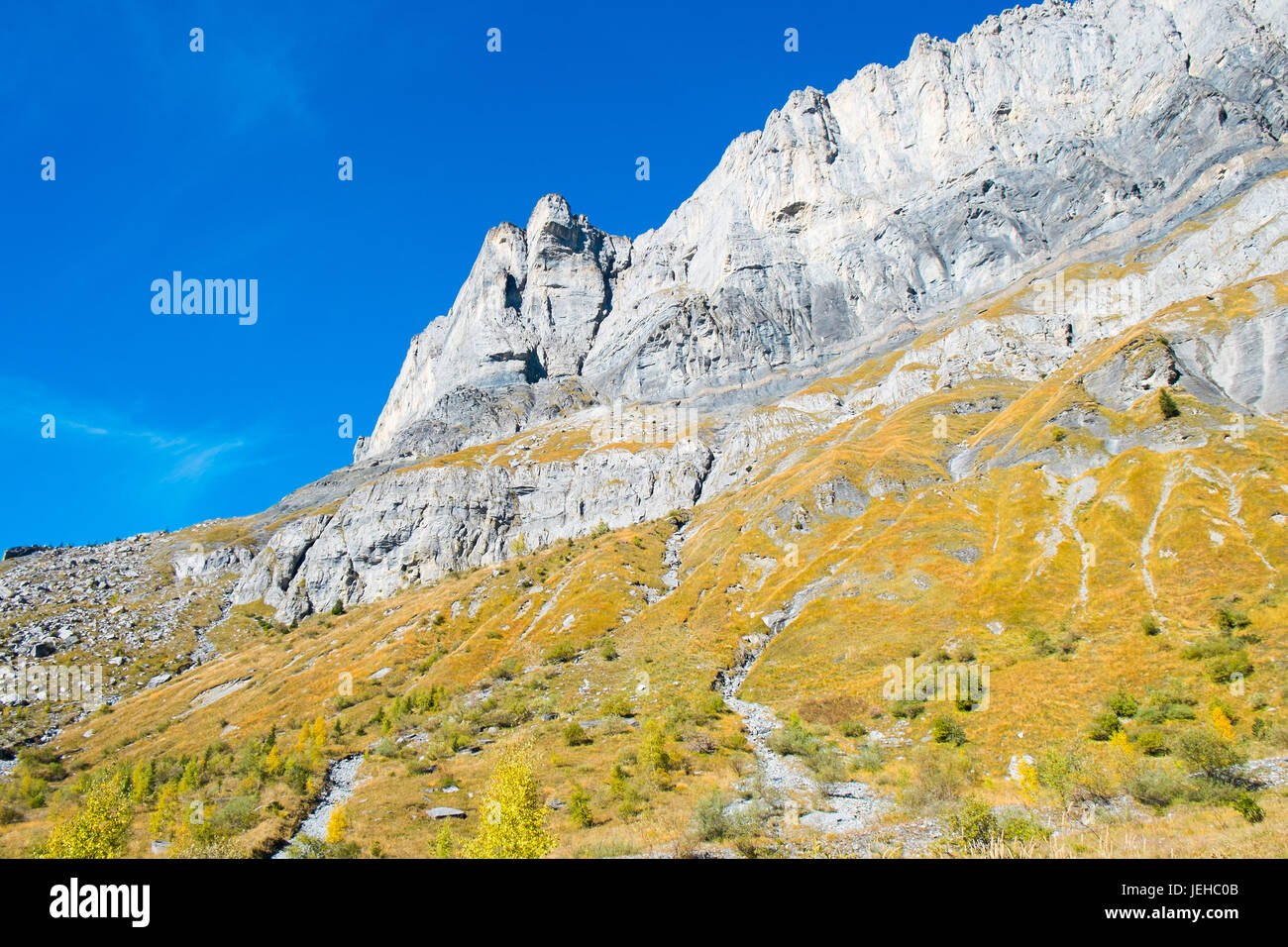 FIZ-Berge im Herbst in der Nähe von Chamonix Mont Blanc, Frankreich Stockfoto